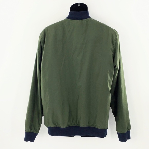 Vans Bomber Flight Mens Jacket Insulated with Poly Shell Olive Green Sz M - Picture 7 of 12